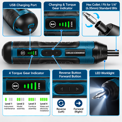 Rechargeable Cordless Screwdriver