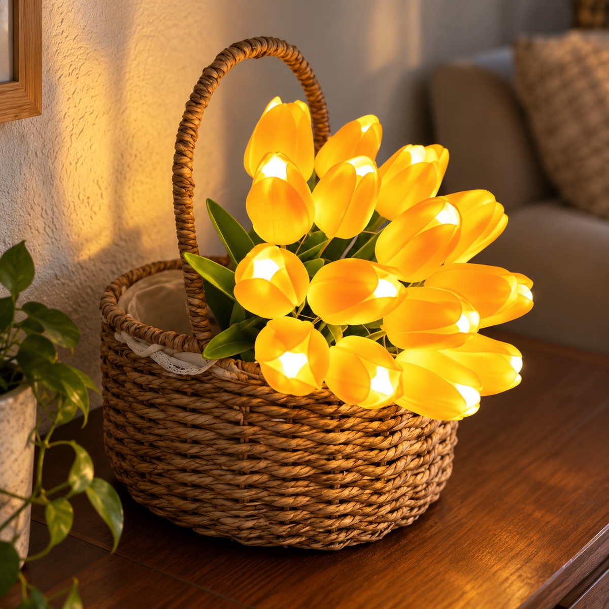 Glowing LED Tulip Night Light
