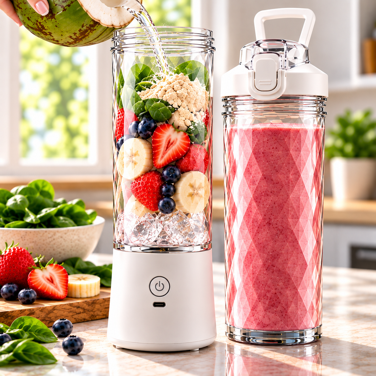 Portable & Rechargeable Healthy Smoothie Blender