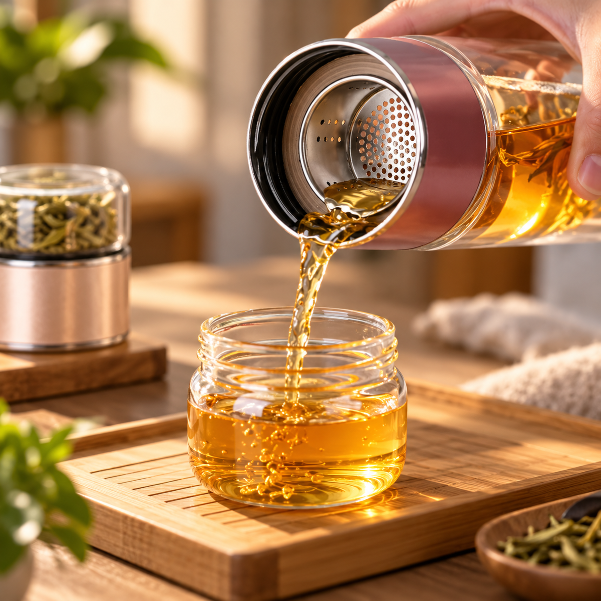 Portable & Insulated Glass Infuser Bottle