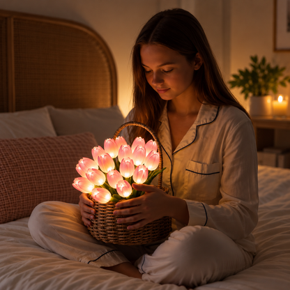 Glowing LED Tulip Night Light