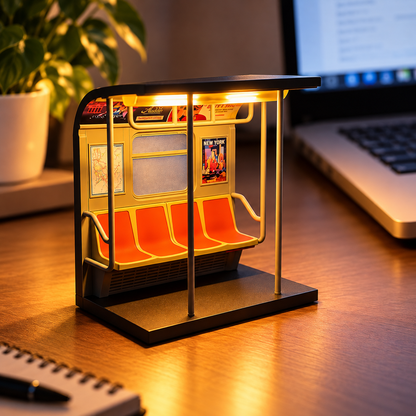 Vintage NYC Subway Train LED Night Light