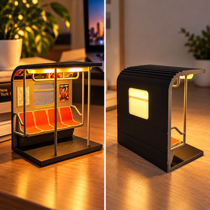 Vintage NYC Subway Train LED Night Light