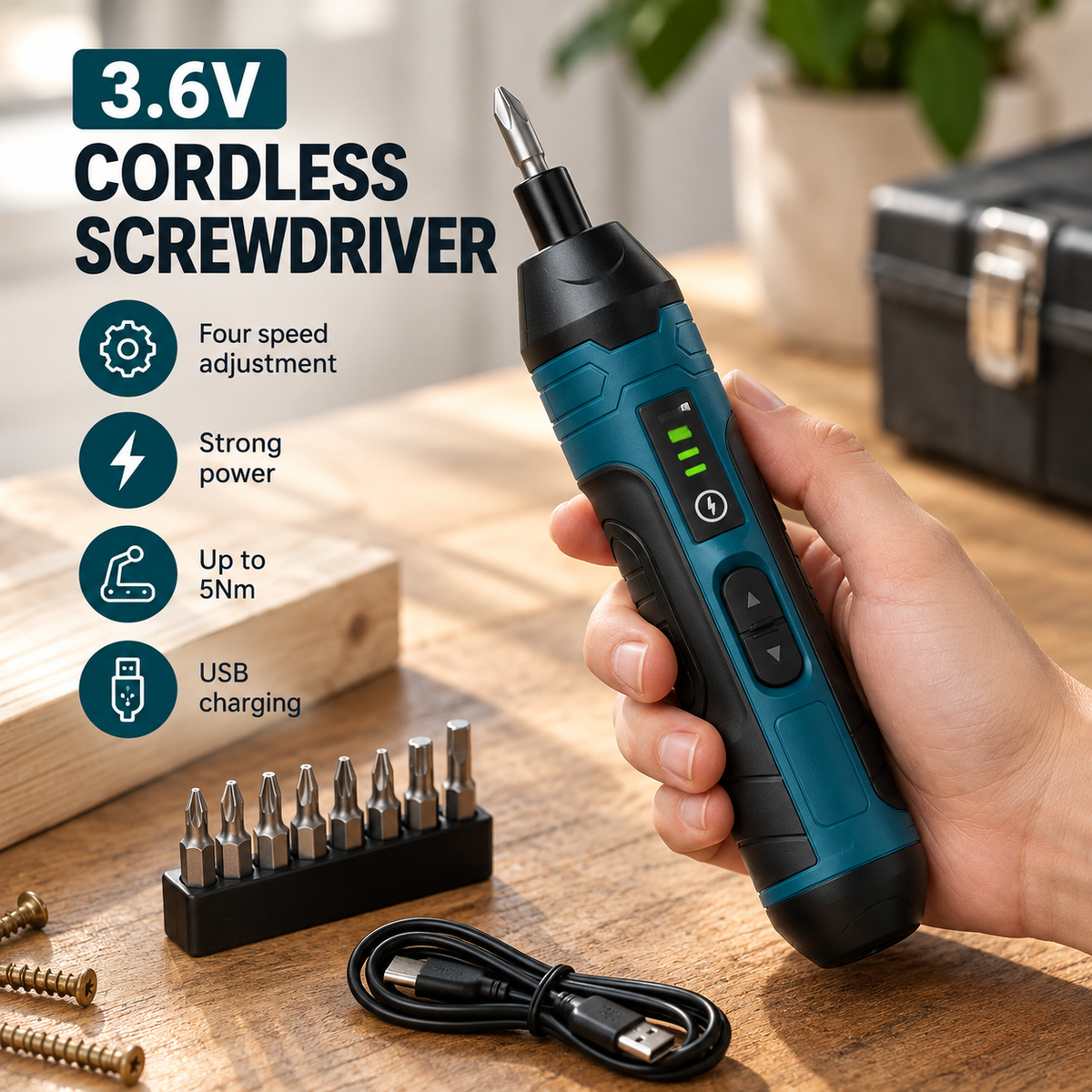Rechargeable Cordless Screwdriver
